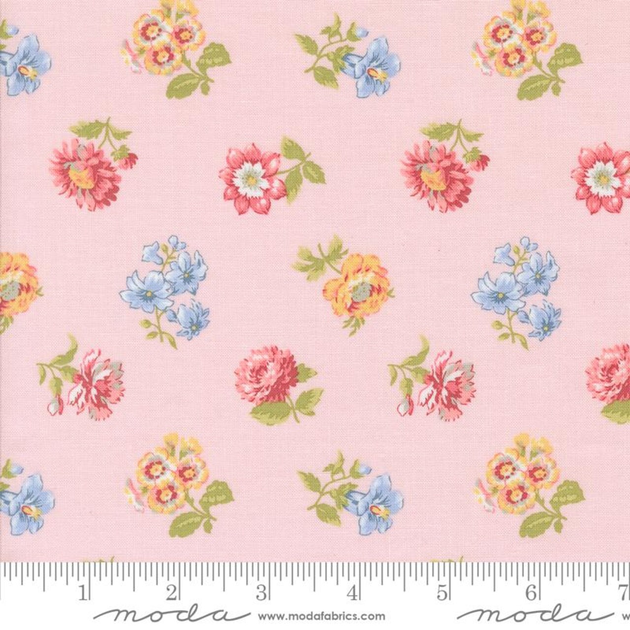Fabric Moda Petal Field Floral Memory Lane by the Quarter Yard 18781-12